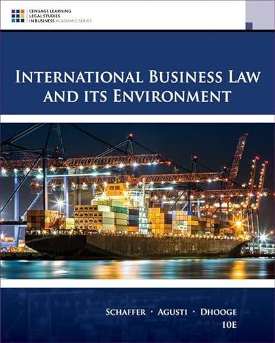 International Business Law and Its Environment (Cengage Learning Legal Studies in Business) von Cengage Learning